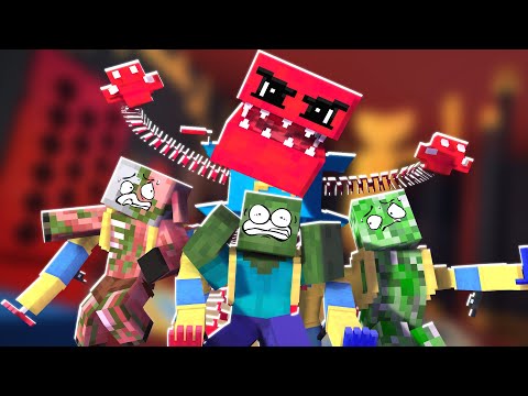 Monster School but it's Project Playtime Challenge! (VS Boxy Boo Minecraft Animation)