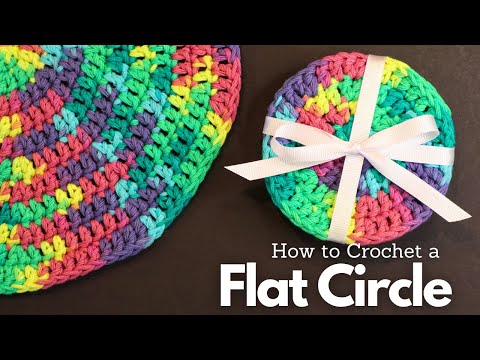 How to Crochet a Flat Circle | Crochet in Joined Rounds | How to Crochet Coasters and Placemats