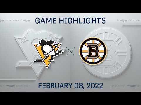 NHL Highlights | Penguins vs. Bruins - Feb. 8, 2022