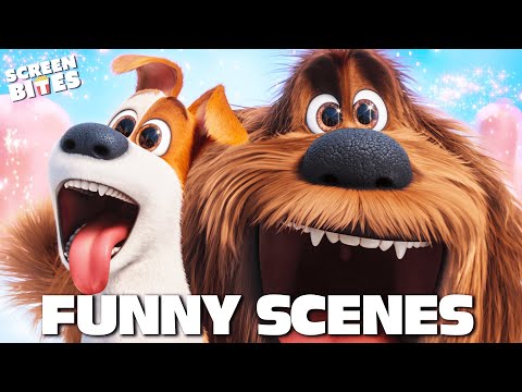 Funniest Moments in The Secret Life Of Pets (2015) & The Secret Life of Pets 2 (2016) | Screen Bites
