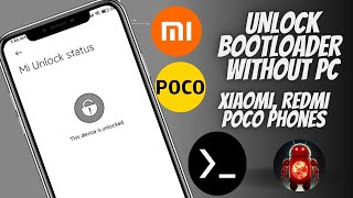 🔥 How To Unlock Bootloader Xiaomi, Poco, Redmi Without Pc !! unlock bootloader without mi flash 🔥