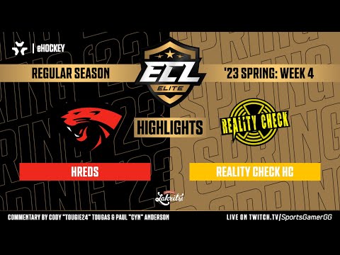 ECL Elite Spring '23 HIGHLIGHTS | hREDS vs. Reality Check - NHL 23 EASHL Gameplay