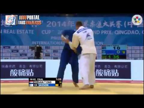 Judo Grand Prix Qingdao 2014 Final -90kg VAN T END (NED) vs. SASSON Alon (ISR)