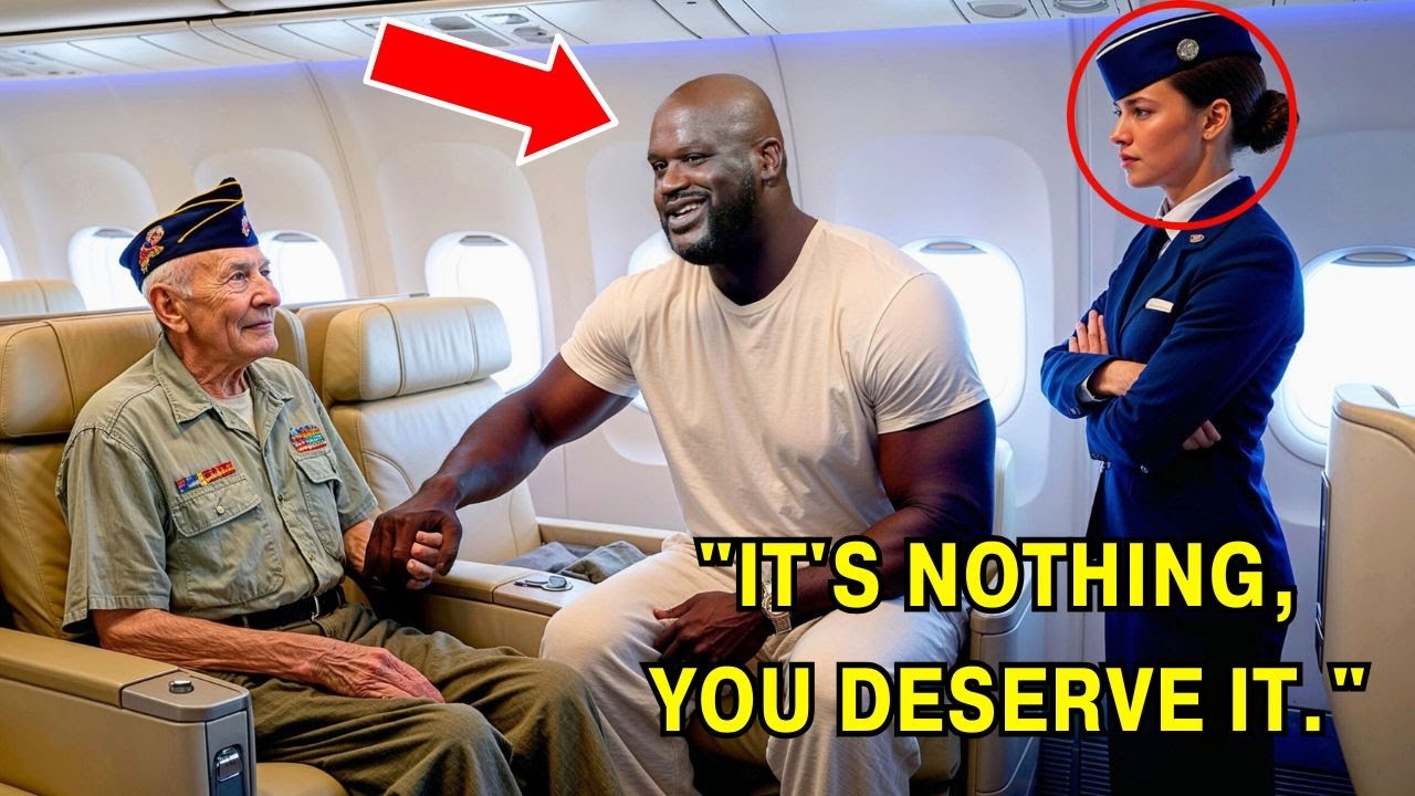 Big Shaq Gives Up First Class Seat For Veteran – A Heartwarming Twist You Won't Forget!