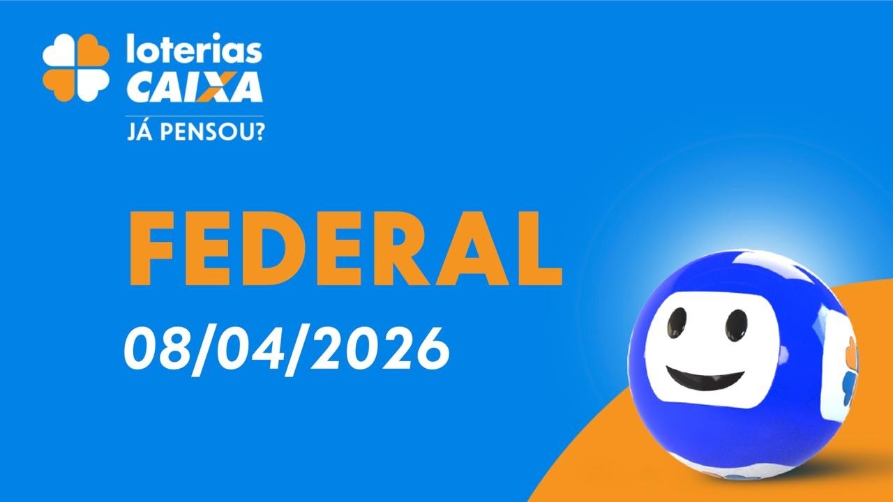 Imagem da notícia Confira o resultado da Loteria Federal, concurso 6055, desta quarta-feira (08/04); prêmio é de R$ 500 mil