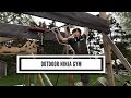 The LITTEST OUTDOOR #ninjawarrior Gym | Friendly Competition feat. Keegan Duncanson