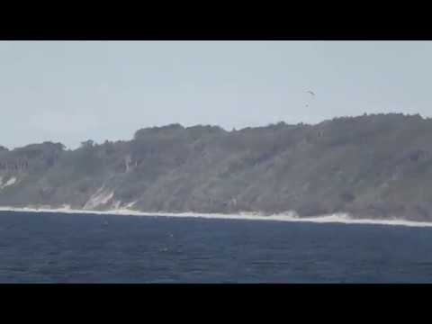 Zejście na plażę, za pensjonatem PERŁA, widok na plaże, morze - Ustka 08-09-2018