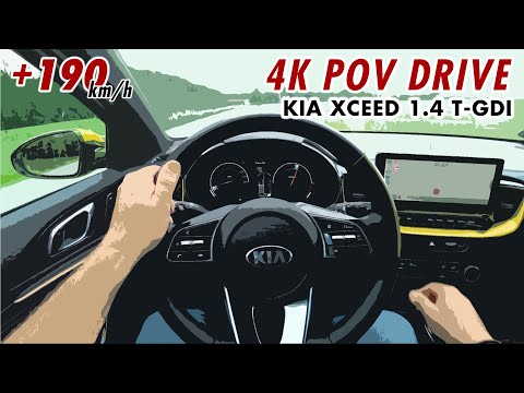 2020 Kia XCeed 1.4 T-GDI (140 hp) 4K POV TEST DRIVE Onboard Top Speed Autobahn Review