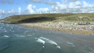 preview picture of video 'Perranporth- miles of golden sands.'