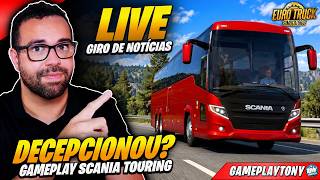 DLC de ônibus no ETS2 + Giro de Notícias - [ Live ]