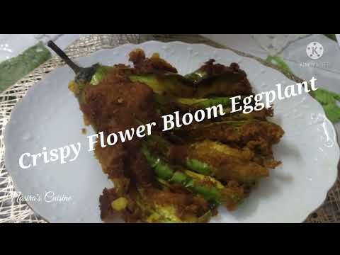 Crispy Flower Bloom Eggplant Recipe।। Recipe by Sultanun Nasira