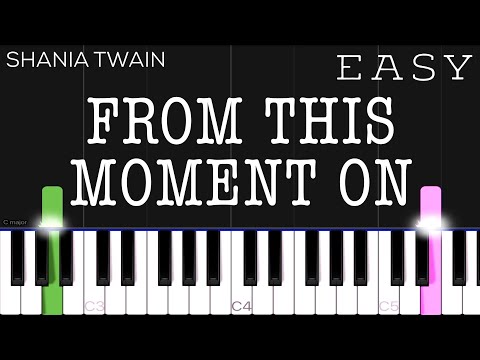 From This Moment On - Shania Twain piano tutorial