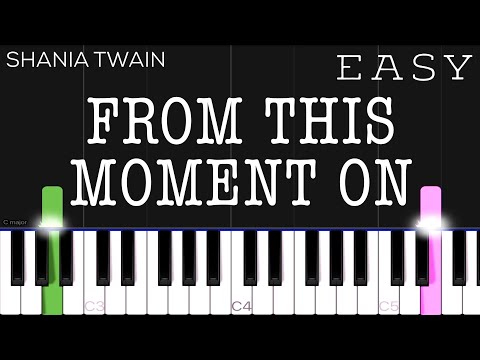 Shania Twain - From This Moment On | EASY Piano Tutorial