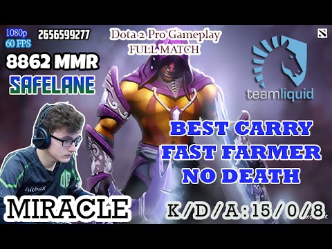 Dota 2 Pro - Miracle Play as Anti Mage - BEST CARRY FAST FARMER NO DEATH