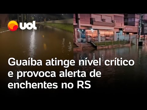 Chuvas no Rio Grande do Sul: Guaíba atinge nível crítico e acende alerta de novas enchentes