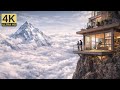 This Man Built a HIDDEN GLASS HOUSE on a K2 CLIFF — Impossible Build Above the Clouds ASMR