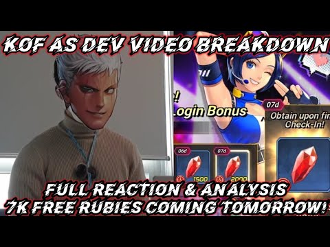 Manager Kriz Developer Q&A Reaction & Breakdown + 7K Free Ruby Log In Event TOMORROW - KOF AS