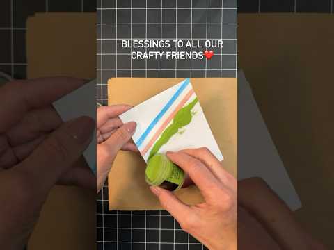 Secrets to Stunning Backgrounds with Embossing Powder! #shortsvideo