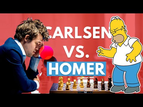 Carlsen Teaches Homer Simpson Chess