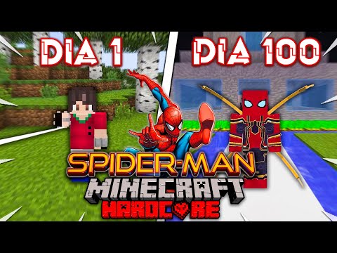 EPIC 100 Days as Spider-Man in Minecraft