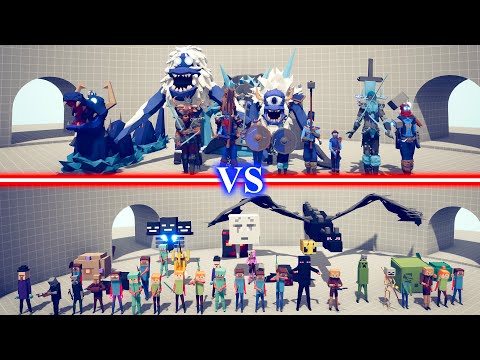 VIKING DLC Team vs MINECRAFT Team - Totally Accurate Battle Simulator TABS