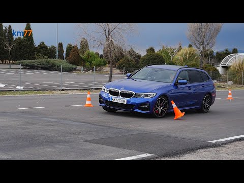 BMW Serie 3 Touring 2019 – Maniobra de esquiva (moose test) y eslalon | km77.com