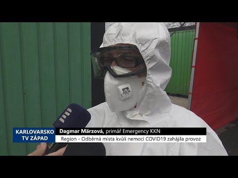 Region: Odběrná místa kvůli nemoci COVID19 zahájila provoz (TV Západ)