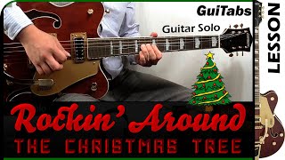 How to play ROCKING AROUND THE CHRISTMAS TREE 🎸🎄🎅 - Brenda Lee / GUITAR Lesson 🎸 / GuiTabs #186