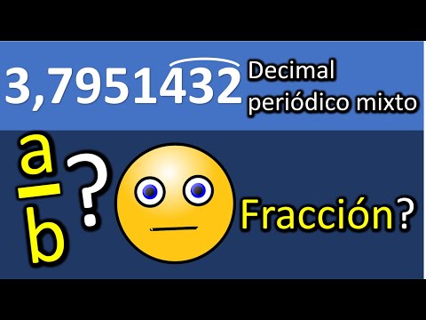 Pasar un número periódico mixto a fracción