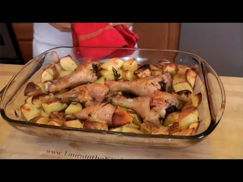 Roasted Chicken and Potato Bake - Recipe by Laura Vitale - Laura in the Kitchen Ep 199