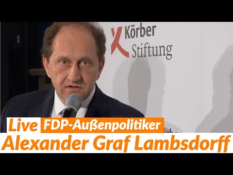 LIVE: Alexander Graf Lambsdorff (FDP) - J&N Spezial @ Körber-Stiftung