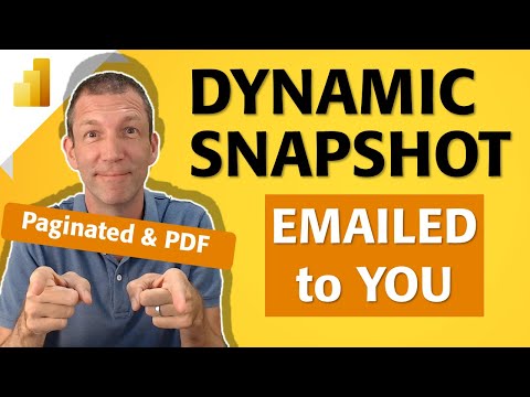 Dynamic Snapshot Emailed to you with Power BI