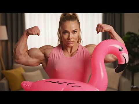 Female Bodybuilder Video Generation for Flexing
