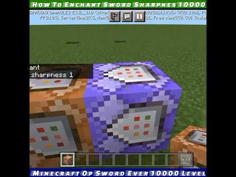 Enchant Sharpness Level 1000 In Minecraft Command Block Hack Mcpe Tik Tok Hack Pocket Edition