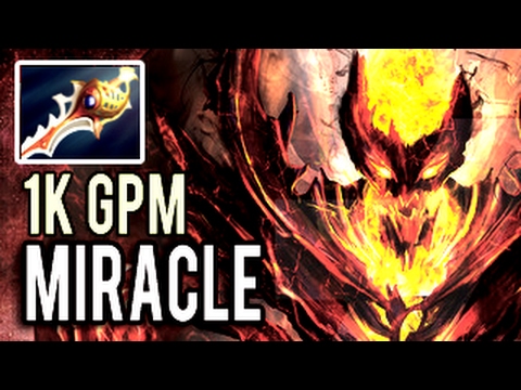Best of Miracle - Shadow Fiend with Divine Rapier 12 Items 1k GPM 70k Damage 9k MMR 7.02 Dota 2