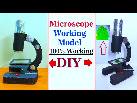 microscope working model for science exhibition national level science project howtofunda