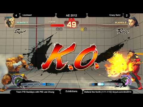 SSF4AE Team PIE Sundays: Lionheart (Sagat) vs Crazy Salvi (Rose)