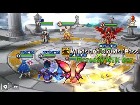 Summoners War Battle. 4 vs 4  Battles Team.. Bastet + Aaliyah + Feng Yan + Daphnis