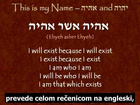 This is my Name יהוה and אהיה  Jeff A  Benner -  Ancient Hebrew Research Center