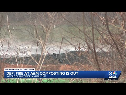 Lancaster County composting fire extinguished after more than a month