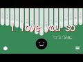 I love you so by The Walters  Kalimba Cover with Easy Tabs (Keylimba App)