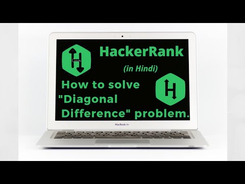 04 Diagonal Difference Hackerrank Solution In Hindi Problem Solving Python