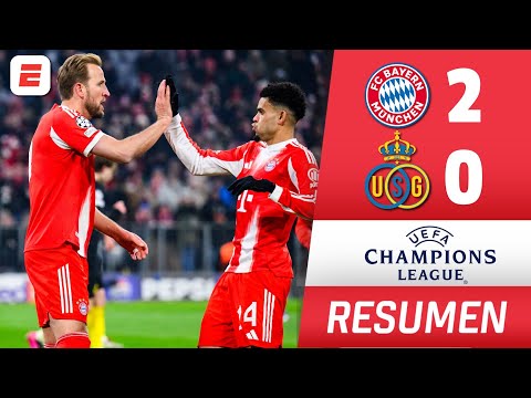 BAYERN MUNICH de LUIS DÍAZ GANÓ 2-0 al Union Saint-Gilloise con DOBLETE de KANE | Champions League