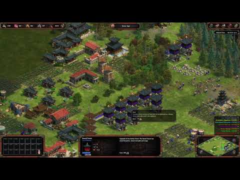 Choson vs 7 Hardest Computers. Random Map. Part 1. Defense. Age of Empires.