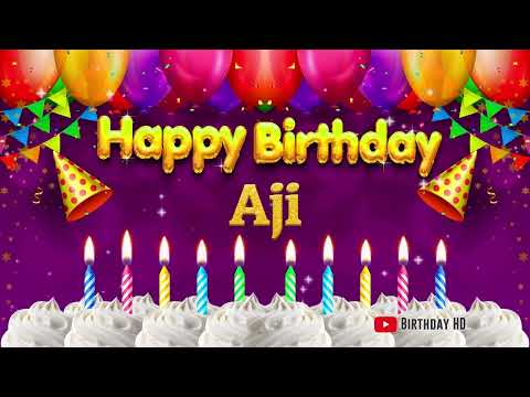 Aji Happy birthday To You - Happy Birthday song name Aji 🎁