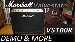 Video thumbnail for Marshall Valvestate VS100R Demo & More by Al Verdura Tone Junkie] [ALVER Amps
