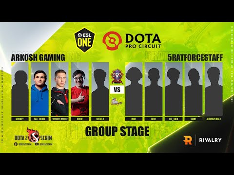 Arkosh Gaming vs 5RATFORCESTAFF - DPC NA 2021/22 Tour 2: Division II - Group Stage - B03