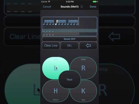 3 v 4 polyrhythmic groove in @PolyNomeApp