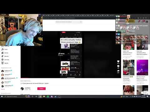 xQc Cries Laughing at GOOFY Producer Tags