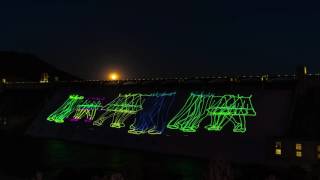 Grand Coulee Dam Laser Light Show in 40 seconds Ti
